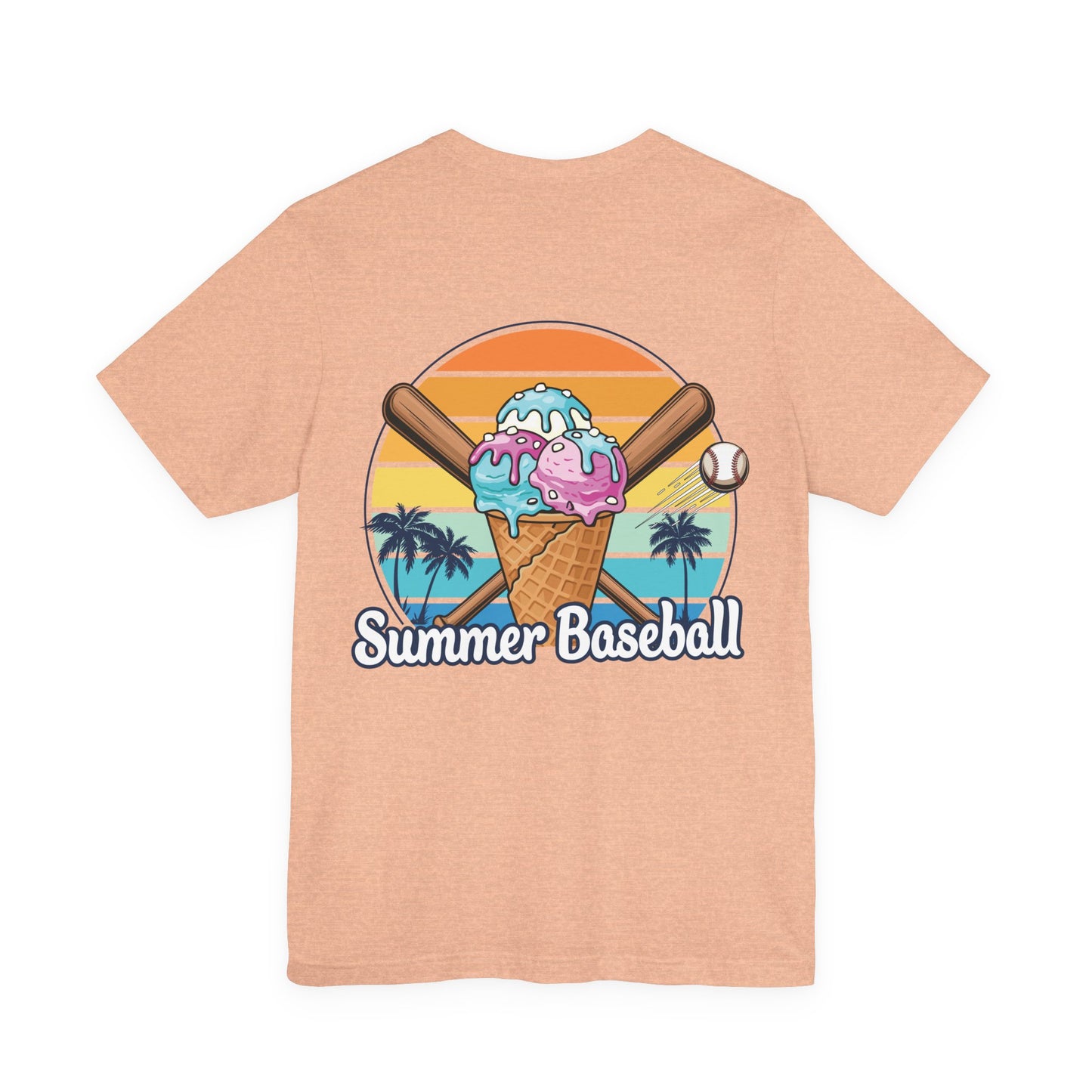 Summer Baseball Ice Cream Cone Tee | Summer Collection