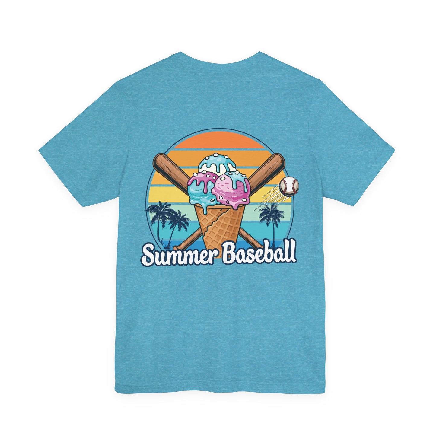 Summer Baseball Ice Cream Cone Tee | Summer Collection