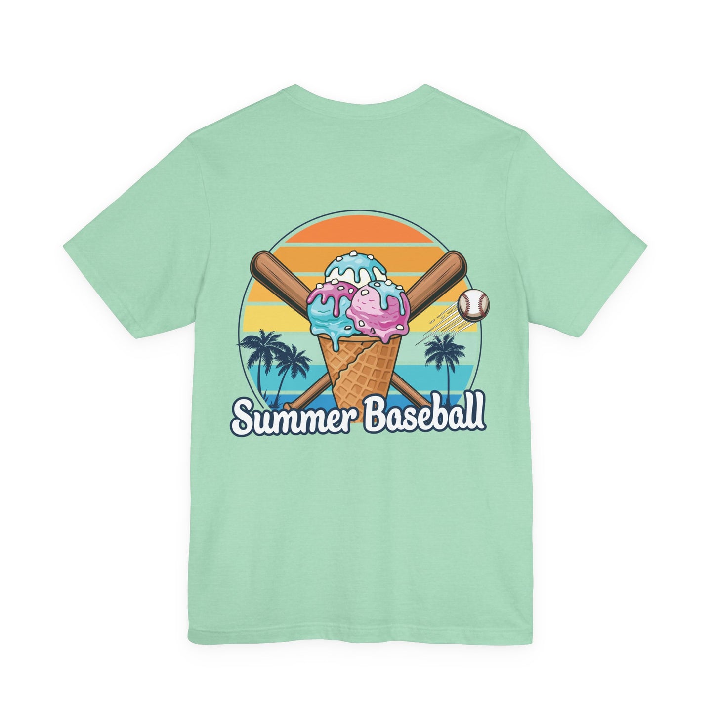 Summer Baseball Ice Cream Cone Tee | Summer Collection