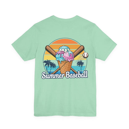 Summer Baseball Ice Cream Cone Tee | Summer Collection