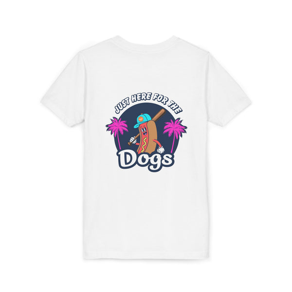 Just Here For The Dogs Youth Tee | Summer Collection