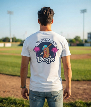 Just Here For The Dogs Tee | Summer Collection